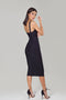 Vestido de Bandagem Midi Preto - Lizzi