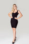 Vestido de Bandagem Costas Nuas Preto - Lizzi