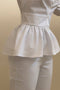 Camisa Peplum Manga Bufante - Lizzi