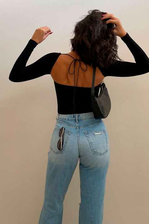 Calça Jeans Wide Leg Destroyed - Lizzi