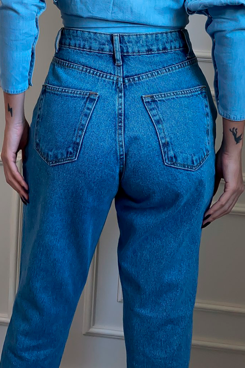Calça Mom Pences Jeans - Lizzi