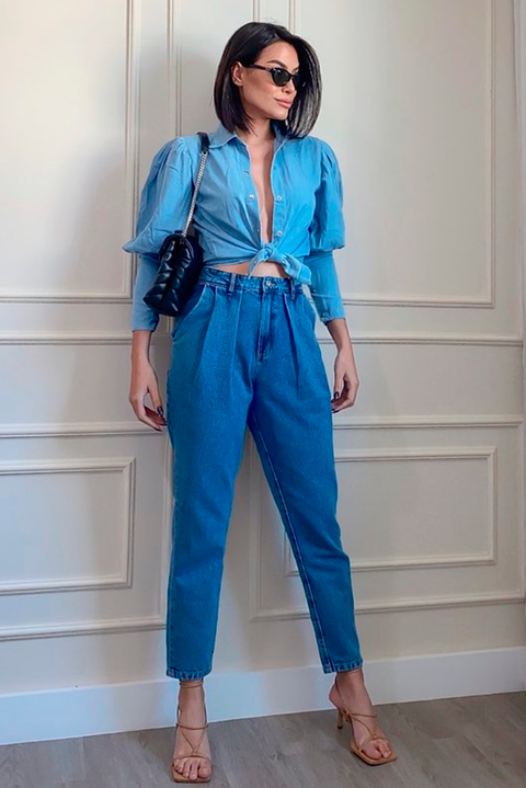 Calça Mom Pences Jeans - Lizzi