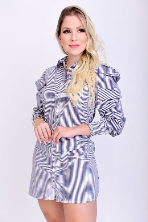 Vestido Chemise Listras - Lizzi