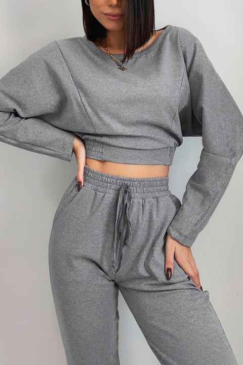 Conjunto Moletom Cinza - Lizzi