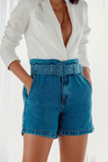 Short Cintura Alta Jeans - Lizzi