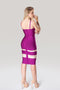 Vestido de Bandagem Cruzado Roxo - Lizzi