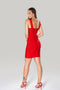 Vestido de Bandagem Cruzado Vermelho - Lizzi