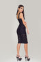 Vestido de Bandagem Midi Preto - Lizzi
